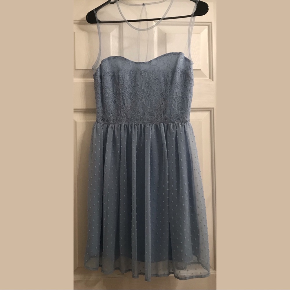 Size 5 Baby blue dress - semi formal